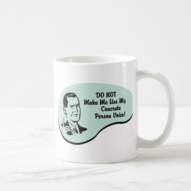 Caneca De Café Voz concreta da pessoa (Direita)