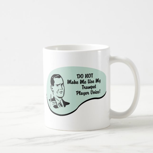 Caneca De Café Voz do jogador de trombeta (Direita)