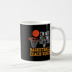 Caneca De Café Voz do treinador de basquetebol