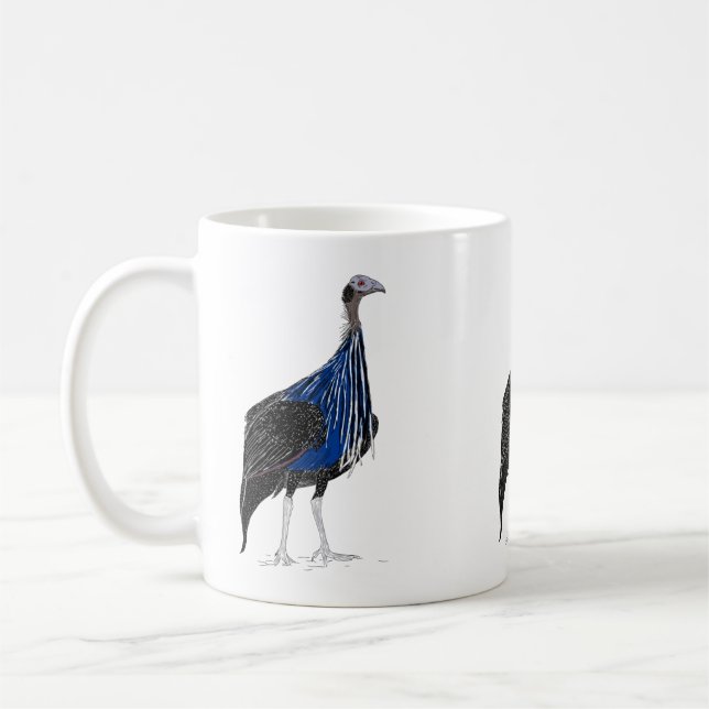 Caneca De Café Vulturine Guineafowl (Esquerda)