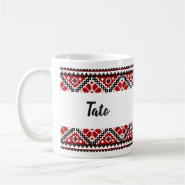 Caneca De Café Vyshyvanka ucraniana / bordado Tato mug