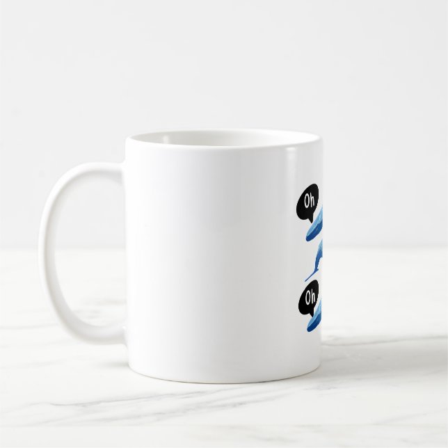 Caneca De Café W é para a baleia (Esquerda)