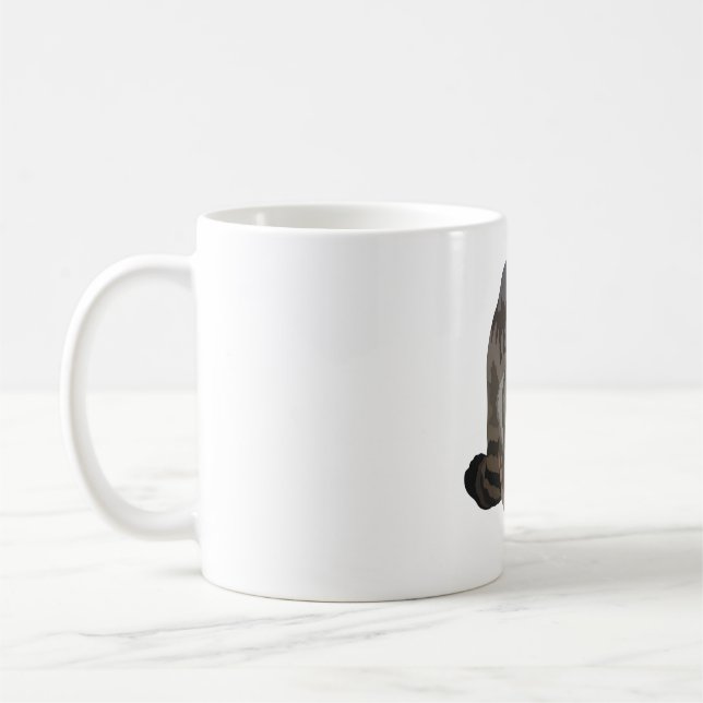 Caneca De Café W é para o gato selvagem (Esquerda)