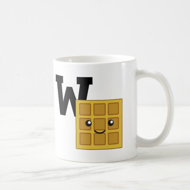 Caneca De Café W é para Waffle (Direita)