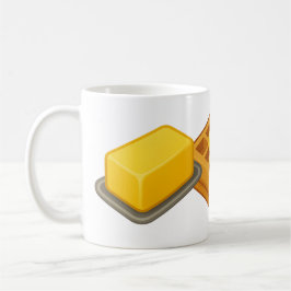 Caneca De Café Waffle de Manteiga