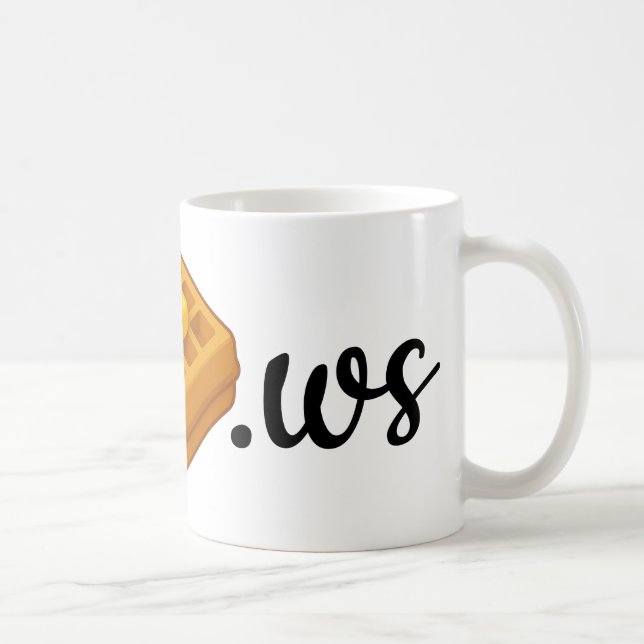 Caneca De Café Waffle de Manteiga (Direita)