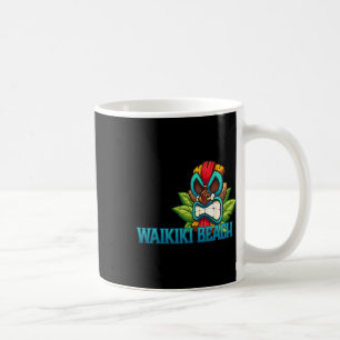Caneca De Café Waikiki Beach Tiki - Praias do Havaí