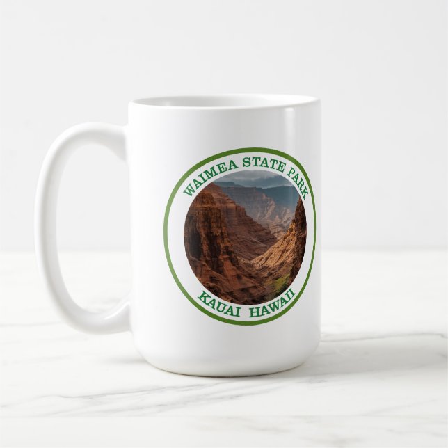 Caneca De Café Waimea Canyon State Park, Havaí (Esquerda)