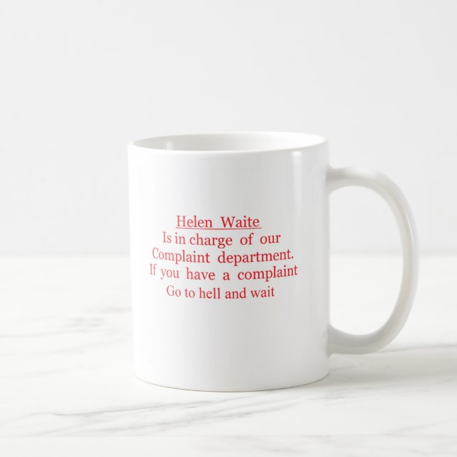 Caneca De Café waite de Helen (Direita)