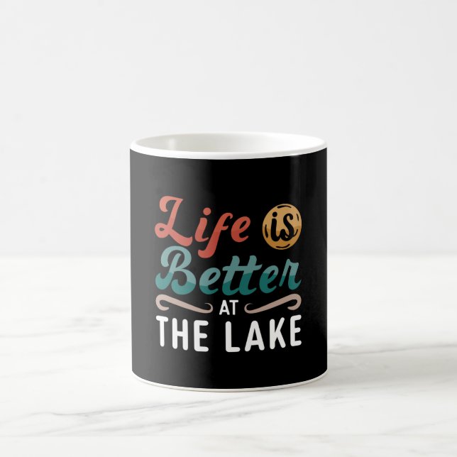 Caneca De Café Wakeboard Life É Melhor No Wakeboard Do Lago (Centro)
