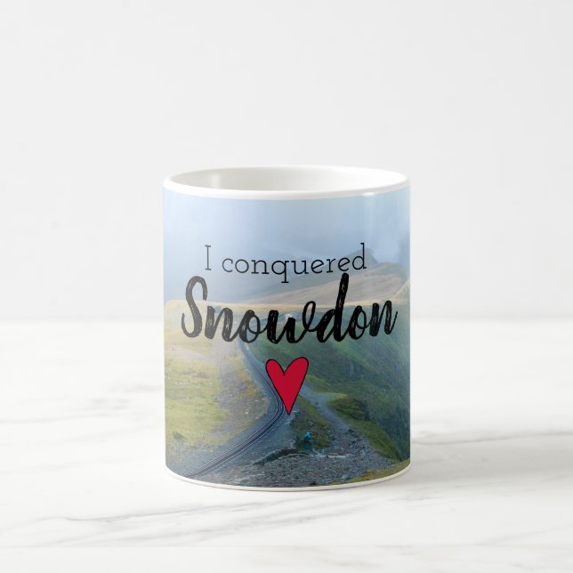 Caneca De Café Wales Conquistou a paisagem de Snowdon Welsh Rail (Centro)