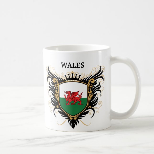 Caneca De Café Wales [personalize] (Direita)