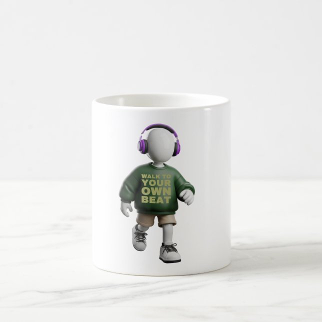 Caneca De Café Walk Your Own Beat (Centro)