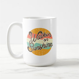 Caneca De Café Walkin on Sunshine Retro
