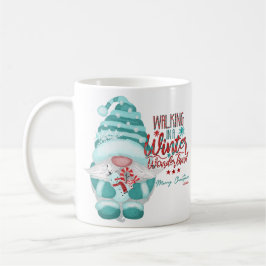 Caneca De Café WALKING IN A WINTER WONDERLAND gnome christmas
