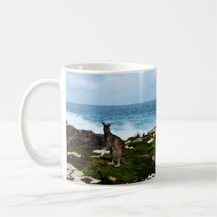 Caneca De Café Wallaby Em Rochas Ao Lado, Coffee Mug
