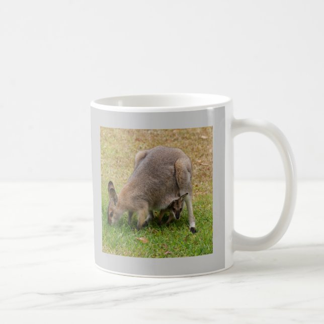 Caneca De Café Wallaby enfrentado bonito (Direita)