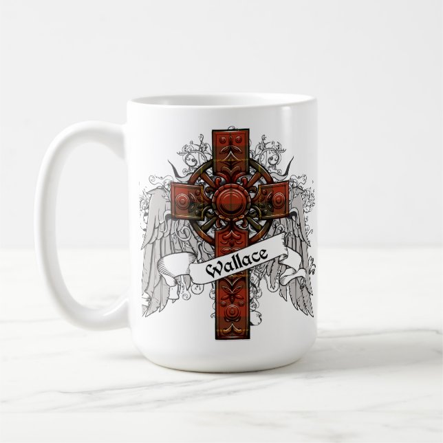 Caneca De Café Wallace Tartan Cross (Esquerda)
