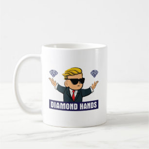 Caneca De Café Wallstreetbetbets Diamond Hands - Mercado de Ações