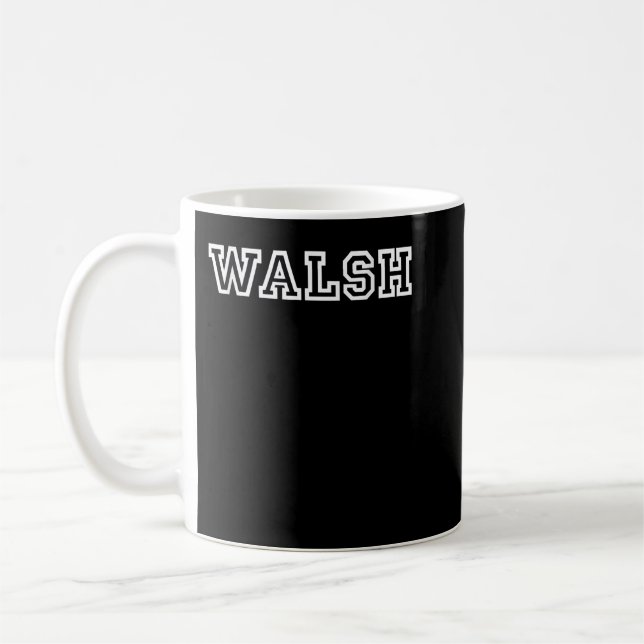 Caneca De Café Walsh Athletic Sport College University _ Alumni (Esquerda)