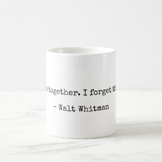 Caneca De Café Walt Whitman Literary Love Cote Mug