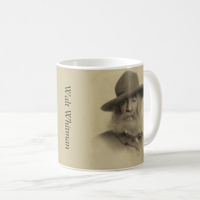 Caneca De Café Walt Whitman o bom poeta cinzento (Frente Esquerda)
