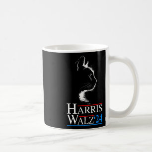Caneca De Café Waltz 2024 Eleição Engraçado Cat Kamala Harris Tim