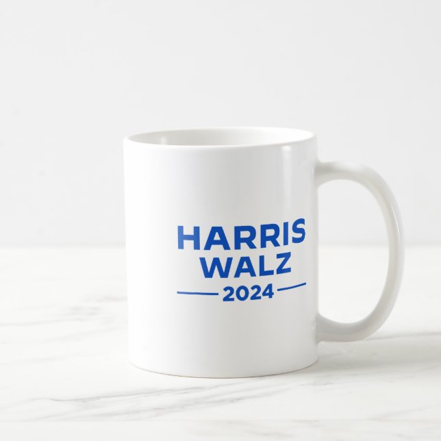 Caneca De Café Walz 2024 Presidente Americano Flag Kamala Harris (Direita)