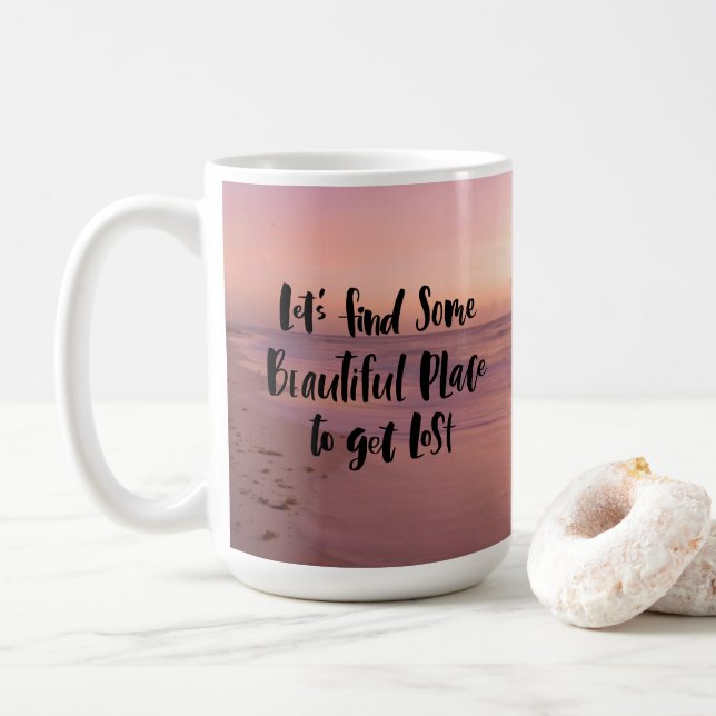 Caneca De Café Wanderlust Adventure (Com Donut)