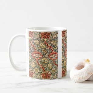 Caneca De Café Wandle por William Morris, Arte Fina Têxtil Vintag
