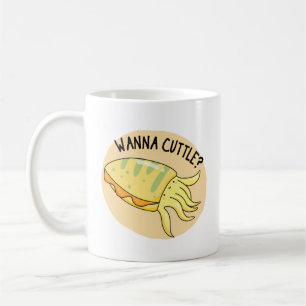 Caneca De Café Wanna Cuttle Funny Cuttlefish Pun