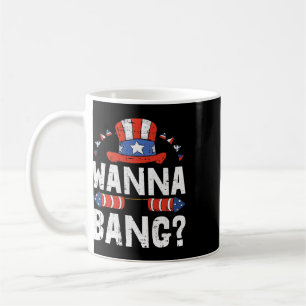 Caneca De Café Wanna Ng 4 De Julho Fogos De Artifício Engraçados
