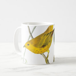 Caneca De Café Warbler Amarelo por Audubon