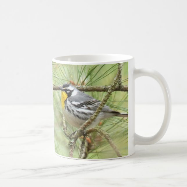 Caneca De Café Warbler Mug de garganta amarela por BirdingCollect (Direita)