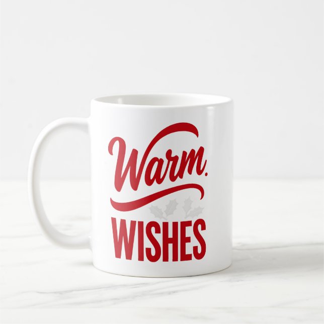 Caneca De Café Warm Wishes Holiday Coffee Mug (Esquerda)