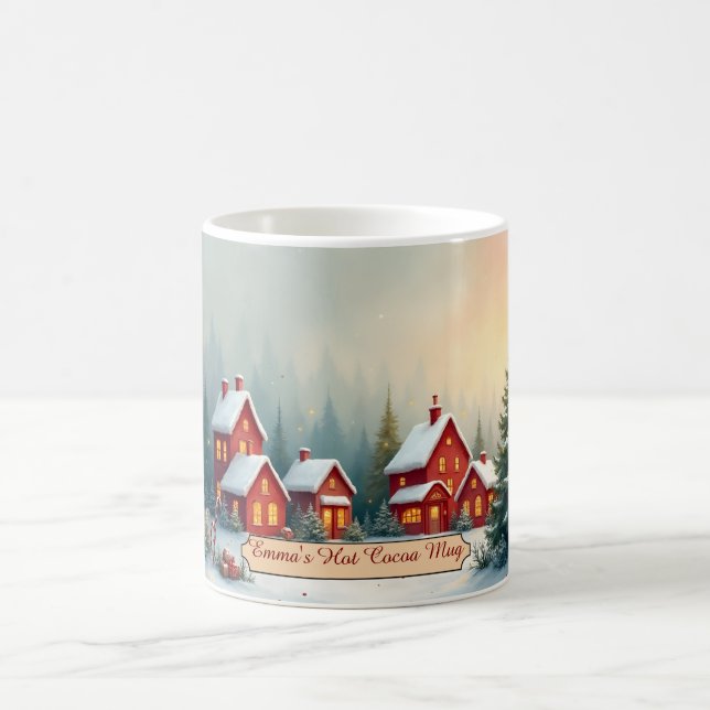 Caneca De Café Warm Wishes Personalized Christmas Mug (Centro)