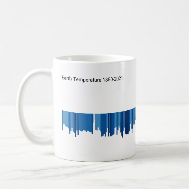 Caneca De Café Warming Stripes Mug Bar Graph (Esquerda)