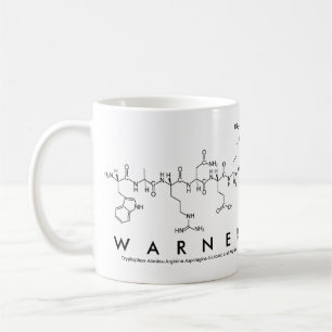 Caneca De Café Warner peptide name mug