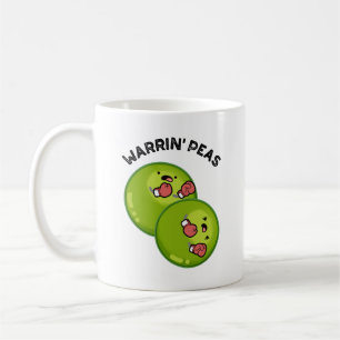 Caneca De Café Warrin Peas Funny Pea Puns
