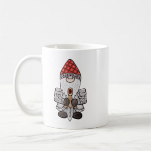 Caneca De Café Warrior Knight Gnomo