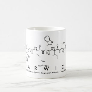 Caneca De Café Warwick peptide name mug