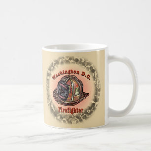 Caneca De Café Washington D.C. Bombeiro