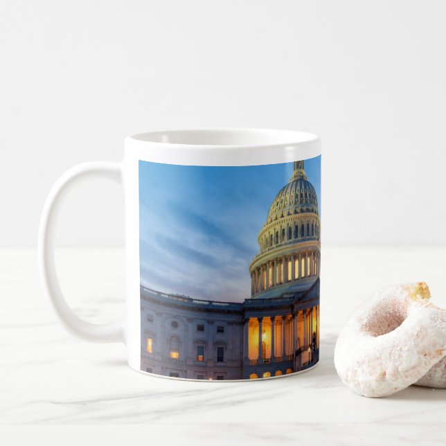 Caneca De Café Washington D.C. Capitol Mug (Com Donut)