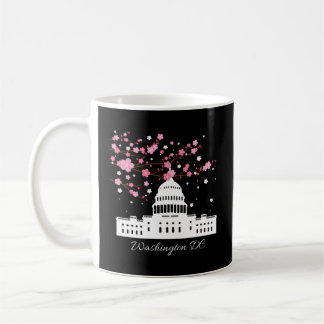 Caneca De Café Washington Dc Capitol Building Cherry Blossoms