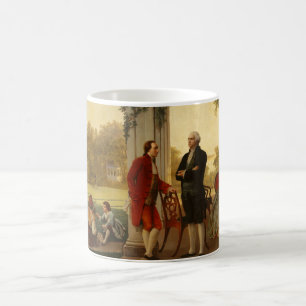 Caneca De Café Washington e Lafayette em Mount Vernon 1784