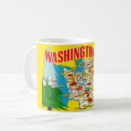Caneca De Café Washington - O Estado Sempre Verde 