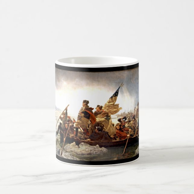 Caneca De Café Washington que cruza o Delaware (Centro)