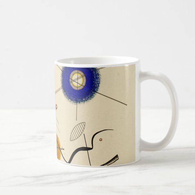 Caneca De Café Wassily Kandinsky - Três Círculos Livres (Direita)