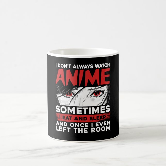 Caneca De Café watch anime funny manga Design for anime quotes (Centro)