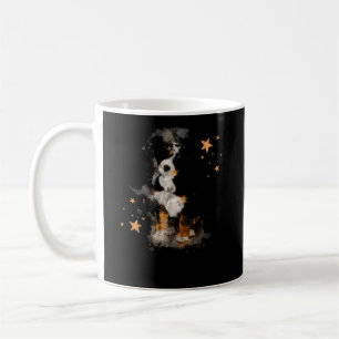 Caneca De Café Watercolor Bernedoodle, Mãe Doodle